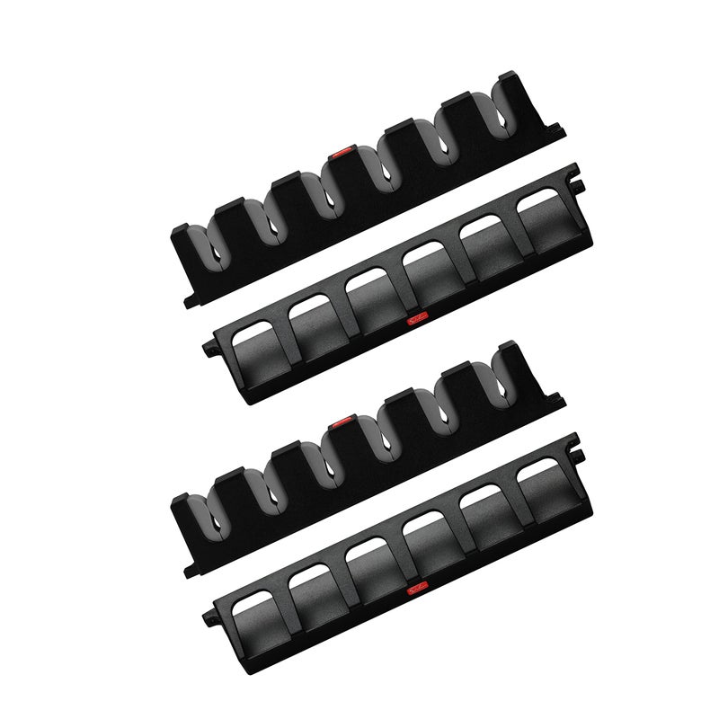 Simple Deluxe Vertical Fishing Rod Holders Wall-Mounted - Simple Deluxe Fishing Rod Rack, Fishing Pole Holder & Rack, Store 12 Rods or Combos in 13.6"", Vertical 12 Rod Racks, 2 Pairs Grey - Image 1
